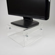 Neomounts neomounts nsmonitor40 lcd crt monitor riser, 25 kg, acrylic, transparent - afbeelding 1