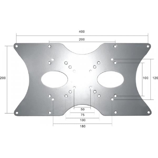 Neomounts fpma-vesa400 adapter (zilver, tot 35 kg, retail)