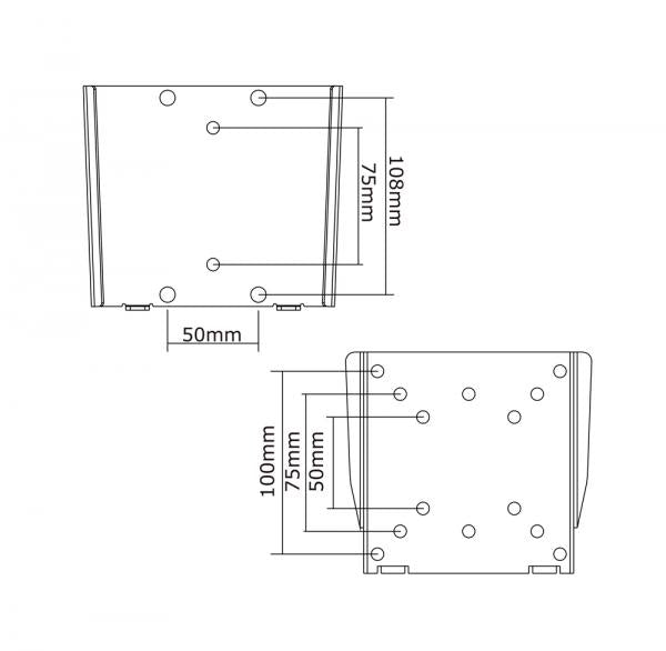 Neomounts Neomounts fpma-w25 LCD LED TFT Wallrun Silver