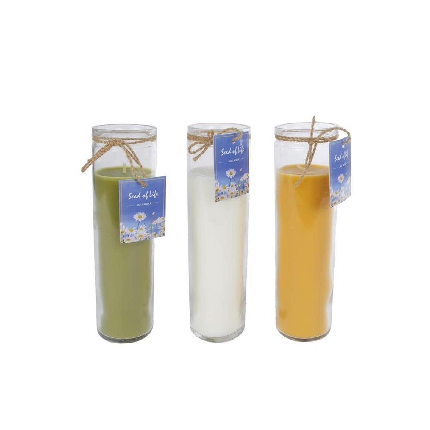 Vela Cozydecor de cristal semilla de vida h21cm