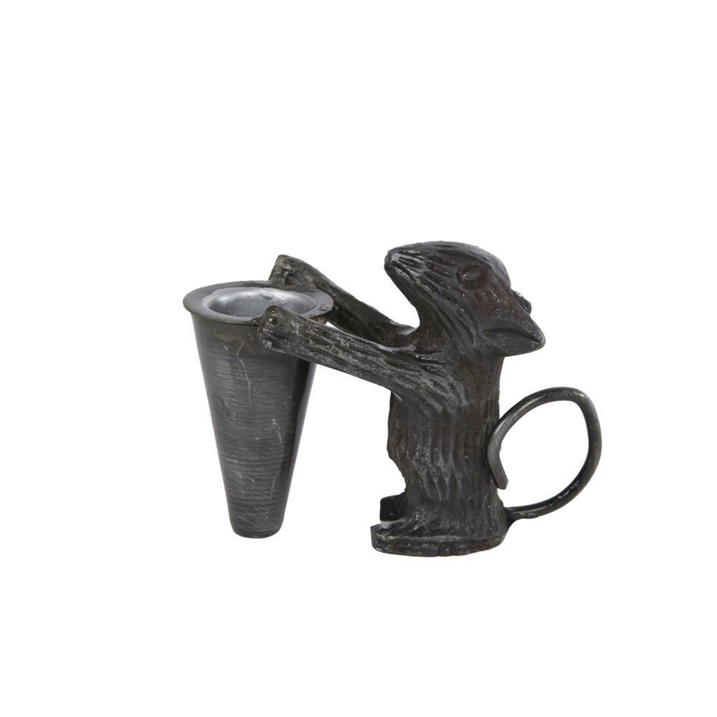 Candelabro ratón metal 9,5x4,5x7cm