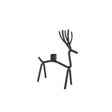 Cosydecor candlestick deer metal 14x7x21cm - afbeelding 2