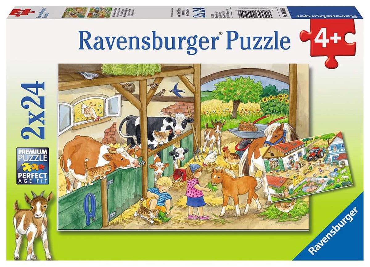 RAVENSBURGER - Allegria Farm Life 2 x 24 pezzi