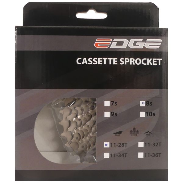 Cassette de borde 8 velocidad CS-M5008 11-28T Plata