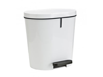 Sunware Zamora Pedal Bin 8 L White