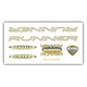Bicycle Frame Stickerset Runner Blizzard Geel