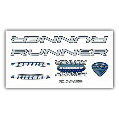 Frame di biciclette Stickrset Runner Blizzard Blue