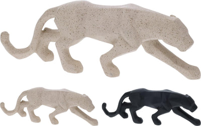 Home styling pantera polystone geometrica 24x5x8cm