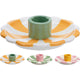 Home styling kandelaar 12cm 3 assorti kandelaar streep 12cm