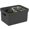 Caja de almacenamiento para el hogar Sunware sigma 13l antracita