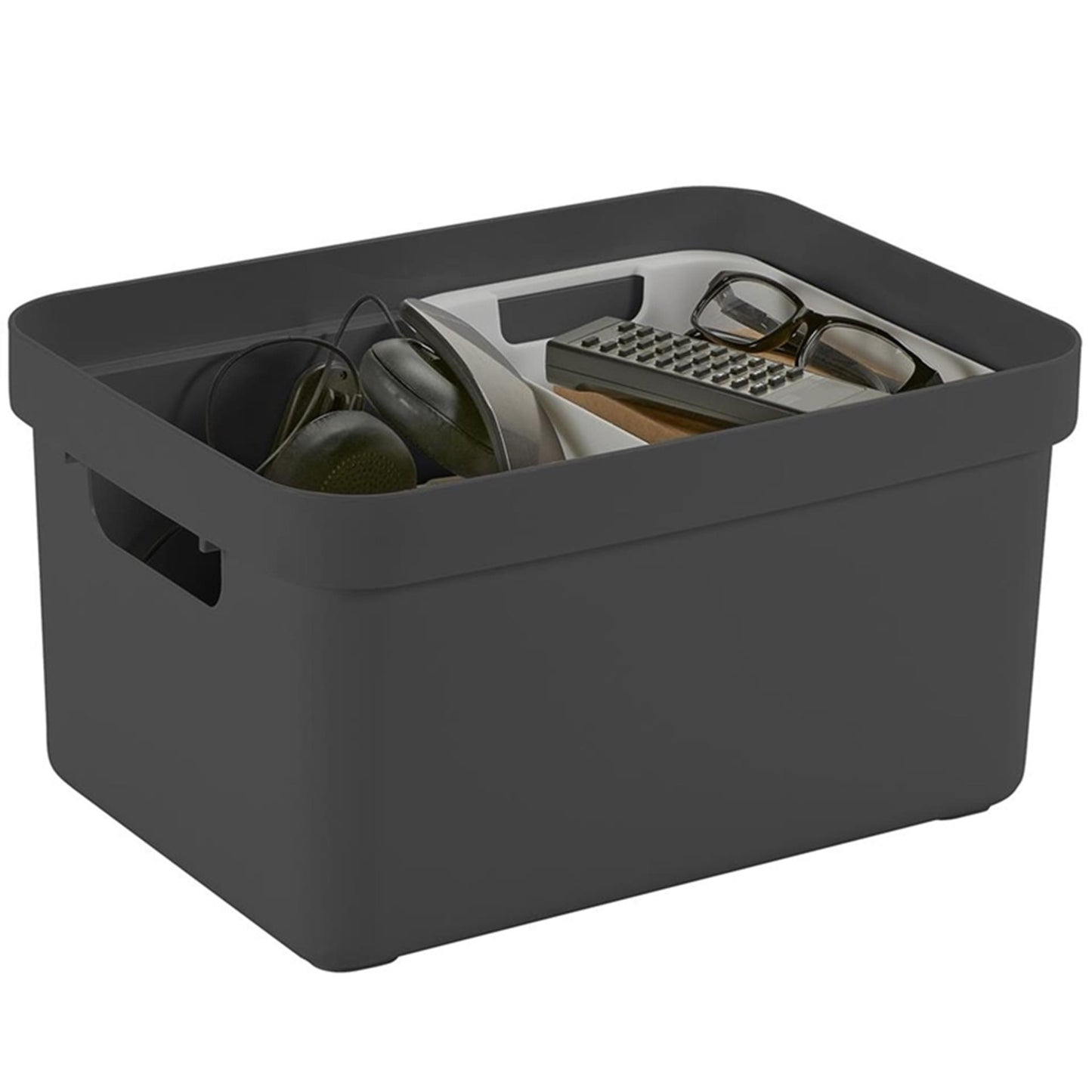Caja de almacenamiento para el hogar Sunware sigma 13l antracita