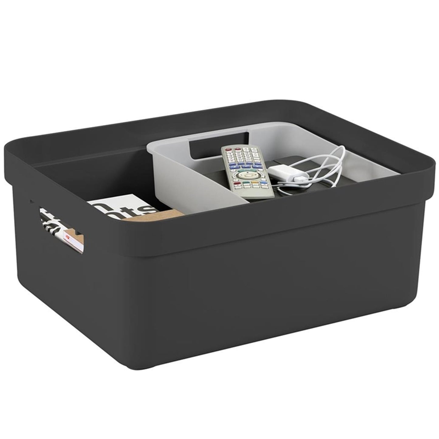 Sunware sigma home opbergbox 24l antraciet 44,5 x 34,5 x 18 cm