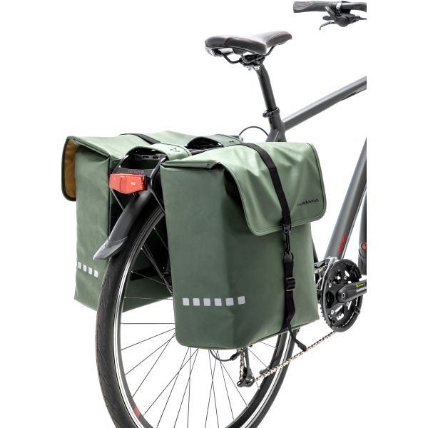 Sacca per biciclette odense - doppio zaino duro e spazioso per biciclette elettriche - verde