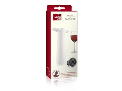 Vacu vin salvavino bianco con 2 tappi