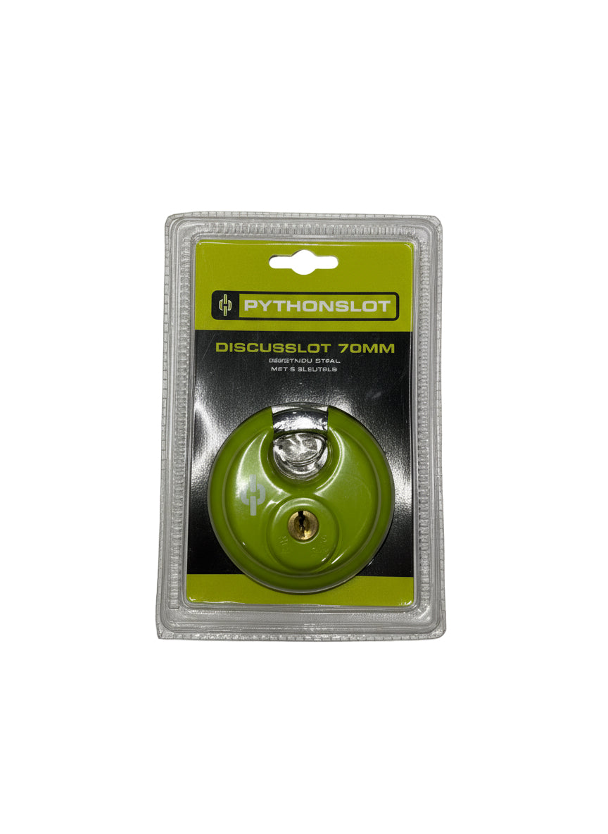 Candado de disco Buzaglo pitón 70 mm. verde