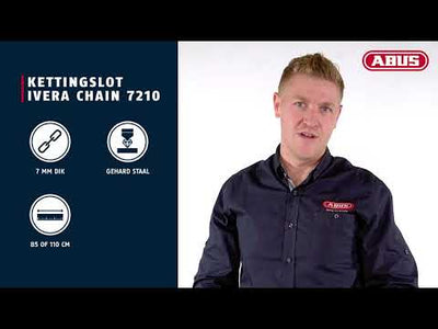 Abus Ivera Chain 7210 85 - Kettingslot, 85cm, zwart