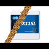 KMC Bicycle Chain X11SL - 118 Link - Silver