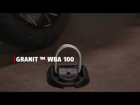 Abus WBA100 Muro - Lock de anclaje de piso - Negro