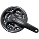 Shimano crankstel 7 8 speed altus fc-cm311 48 38 28t met kettingrand - zwart