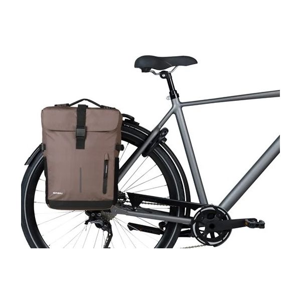 Basil Basil Double Bicycle Borse Move Mik 30 litri 16 x 27 x 38 cm marrone
