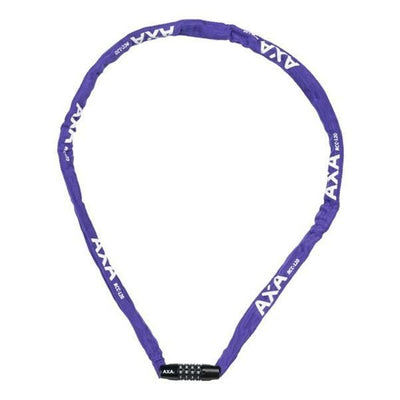 Axa slotketting rigid 120cm codeslot paars (kaart)