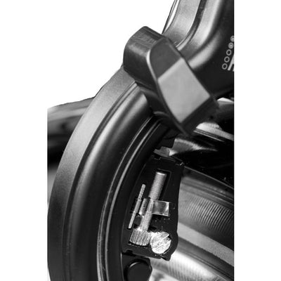 Axa Solid Ringslot - High -quality frame slot, extra wide opening, art 2 stars, black - 58mm