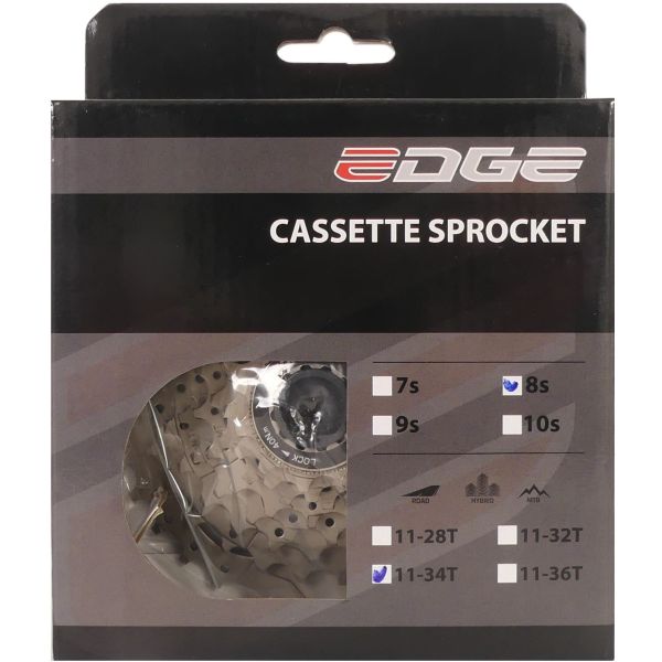 Cassette de borde 8 velocidad CS-M5008 11-34T Plata