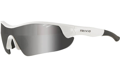 Trivio - fietsbril vento nova wit lens zwart mirror
