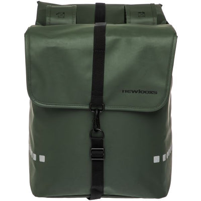Bagiccle Bag Odense - Mochila doble dura y espaciosa para bicicletas eléctricas - Verde