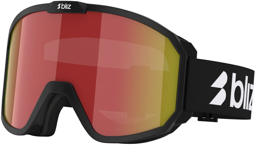 Maschera da sci multiuso Bliz rave brown w red