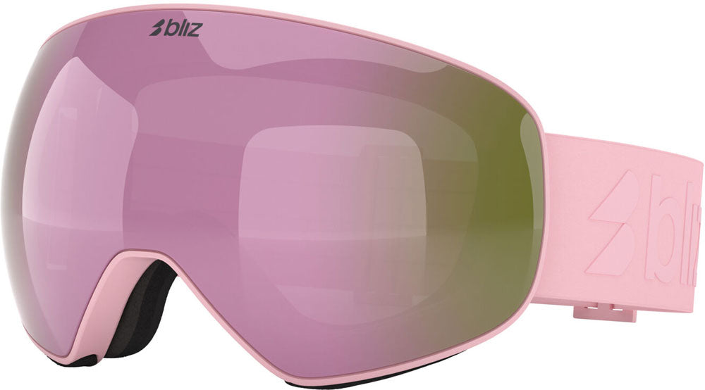 Maschera da sci multiuso Bliz floz brown w pink