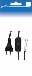 Interruptor Streamline euro cable negro 2 metros - 6665220