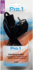 Enzo pro-1 voedingskabel 230 volt voor computer 1,5 meter - 9278500