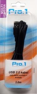 Enzo pro-1 usb kabel a-male -> a-male 3 meter - 9280212