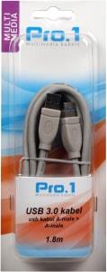Enzo pro-1 usb 3.0 a male naar a male 1.8 meter - 9280240