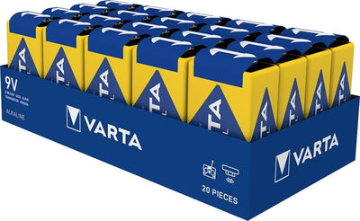 Batteria alcalina Varta Industrial Pro e vassoio da 9 V (20) - 3015383