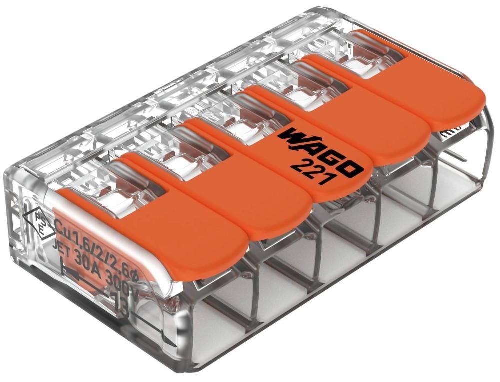 Pinza de soldadura Enzo wago resellable de 5 vías ds15 máx.6qmm - 4047221