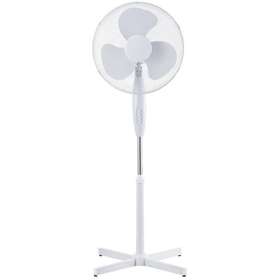 Ventilatore da terra 40 cm rotante 40 W bianco - 8652573