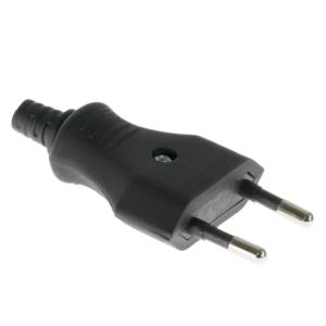 Enchufe Enzo de baja corriente negro 6140200