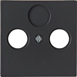 Enzo kopp hk07 antraciet afdekplaat voor coax - 4623040