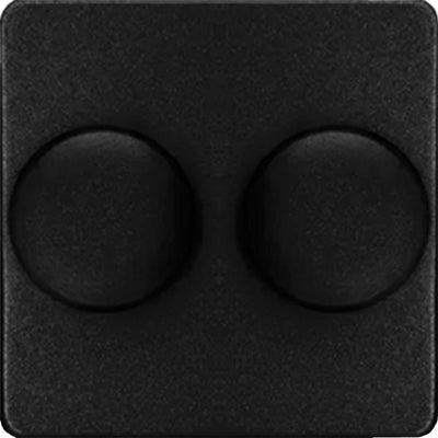 Kopp hk05 placa de cubierta negra mate + atenuador dúo de botones - 4621635