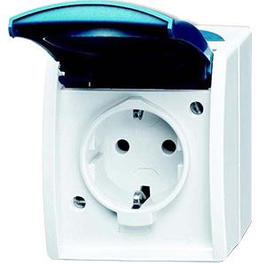Busch jaeger swd opbouw stopcontact ra blauw - 4696000