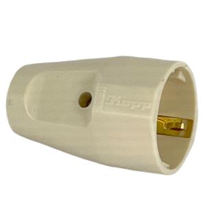 Enzo randaarde contra stekker wit kopp 6141631