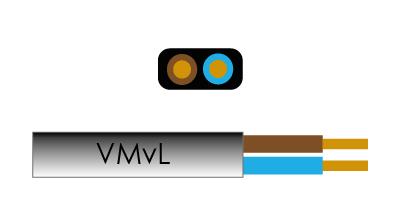 Cavo Enzo ovale piatto 2x0,75 qmm colore nero - 1227020