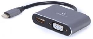 Cableexpert Cable adaptador USB-C a HDMI + VGA 15cm - 9530408