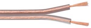 Cavo per altoparlanti Enzo 2 x 0,75 qmm trasparente - 1394529