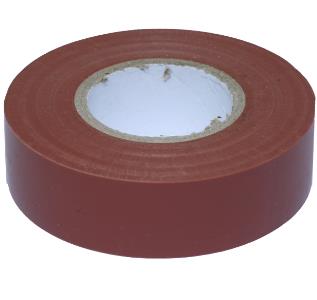 Cinta aislante de PVC Enzo 20m 19mm marrón 4140030