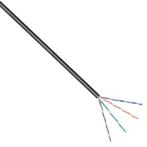 Enzo utp cat5e 4x2 awg24 100m nero solido esterno - 1381525