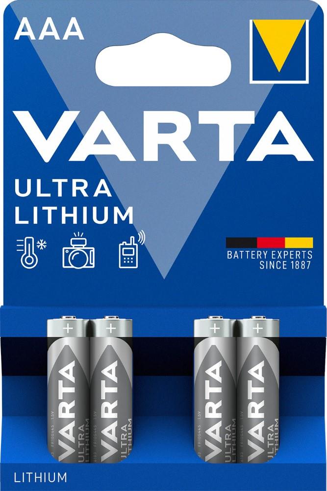 Varta litio aaa 1,5 voltios blis4 3015410