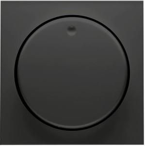 Peha badora placca nera opaca + dimmer a pulsante - 4603750